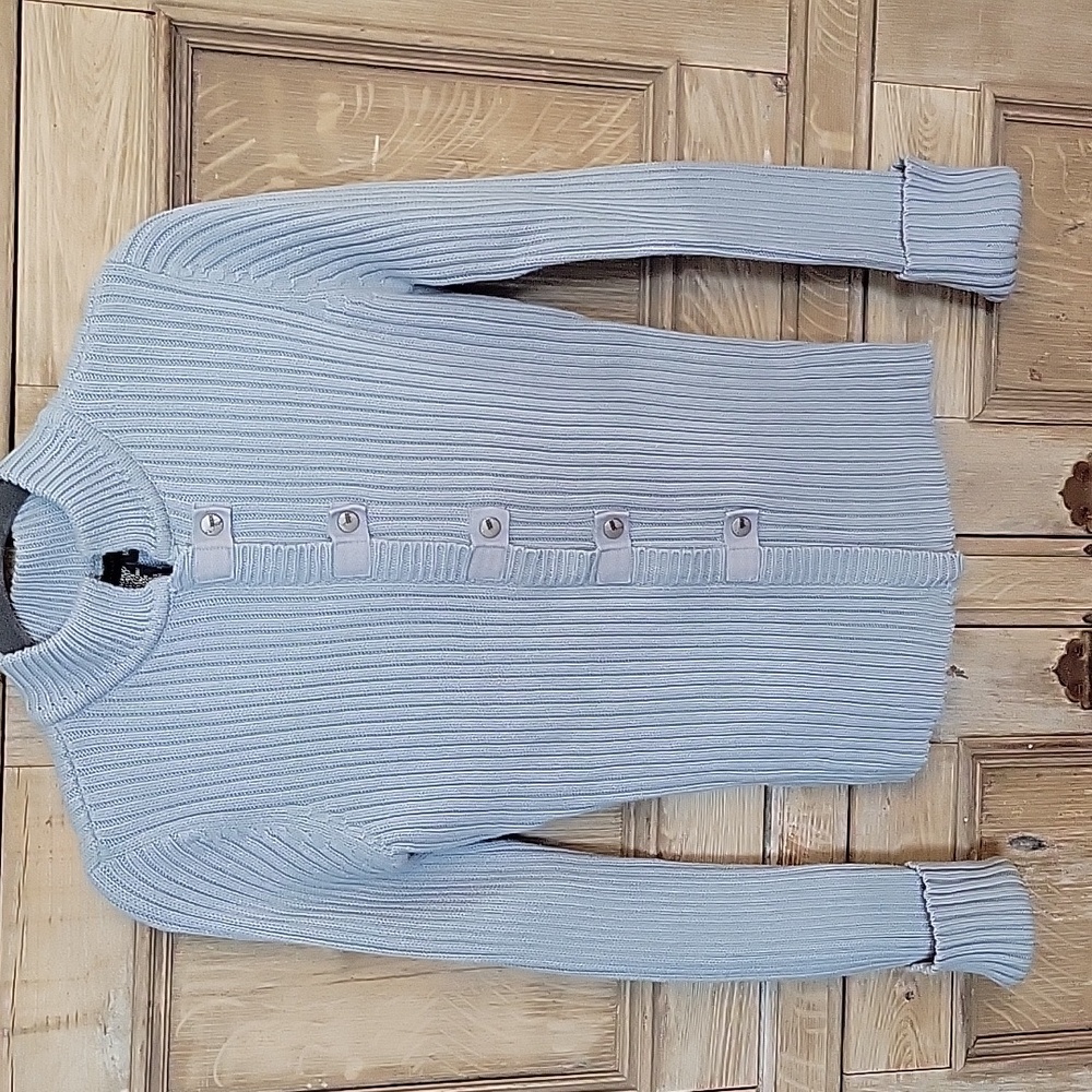 BCBGMaxAzria Soft Blue Knit Sweater